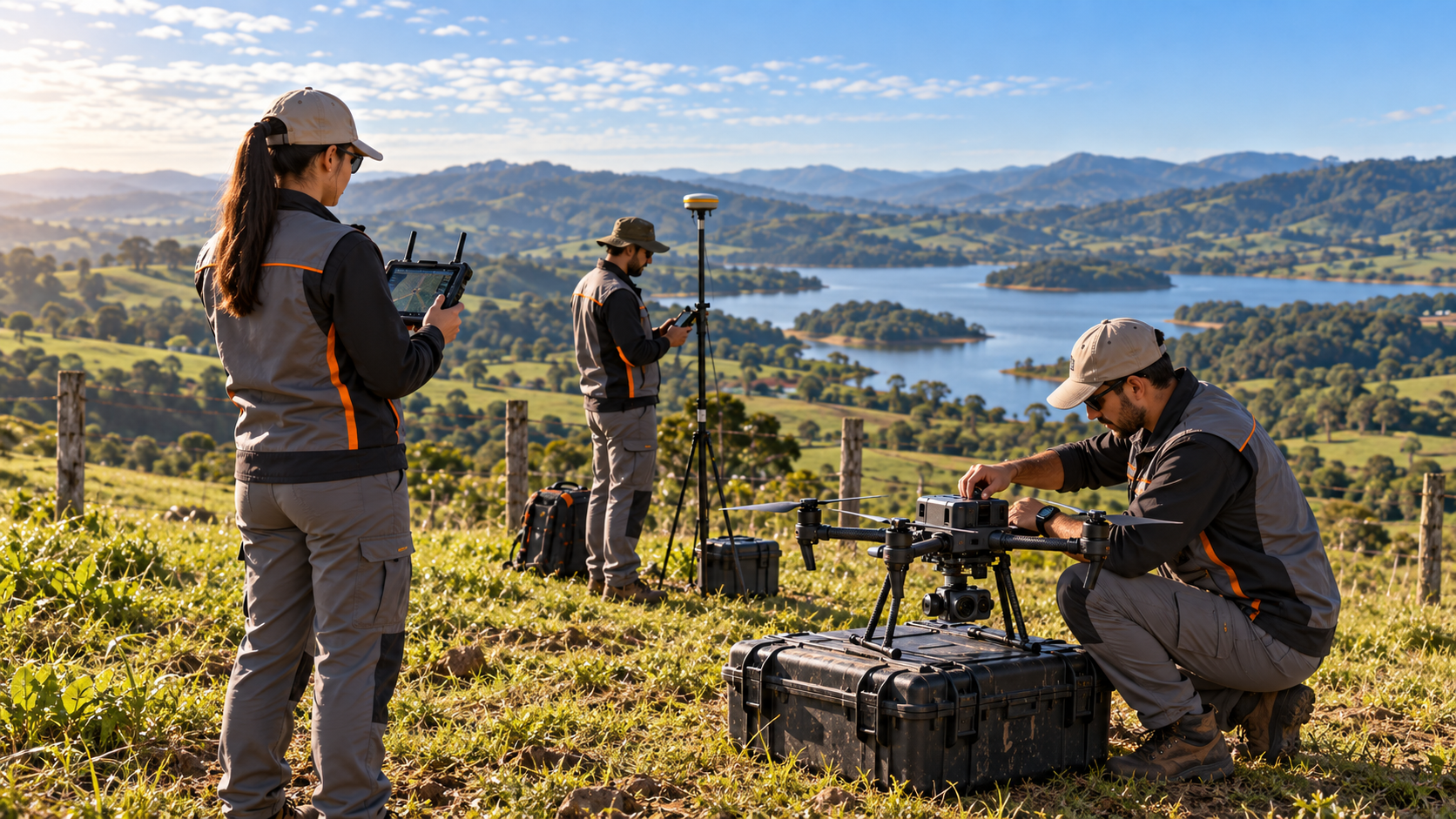 Mapeamento com drones em área rural